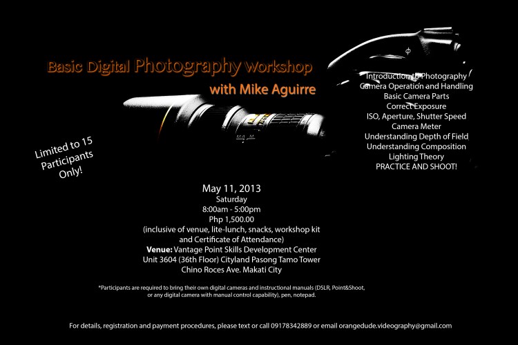 Basic Digital Photography Workshop